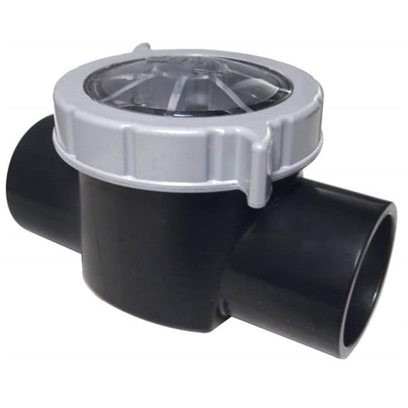 1.5 Socket x 2 in. Spigot Thread-On 2 Black CPVC Serviceable Check Valve - 12 per Case