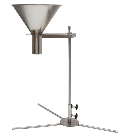 1.5" Stainless Steel Feeding Hopper Dispensing Funnel with Support Stand