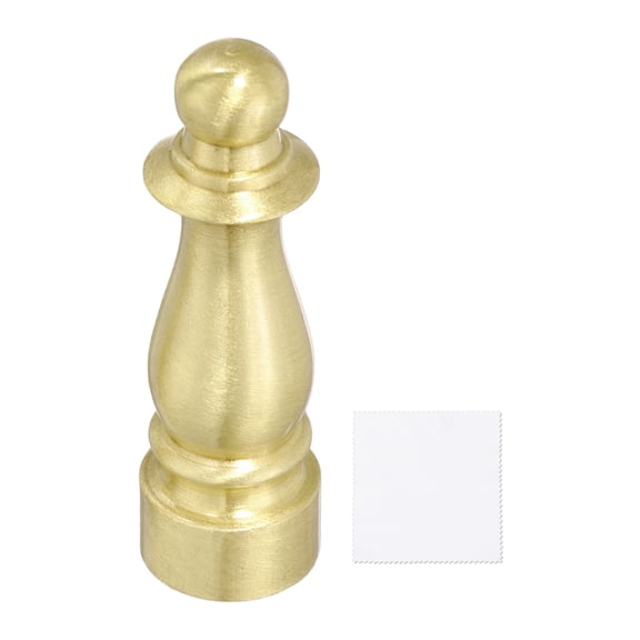 1.5" Tall Lamp Finials, 1/4-27 Thread Lamp Cap Knob Decoration Screw Cap Nuts with Cleaning Cloth for Table Floor Lighting Fixtures Shade Holder Retro Decorative, Copper