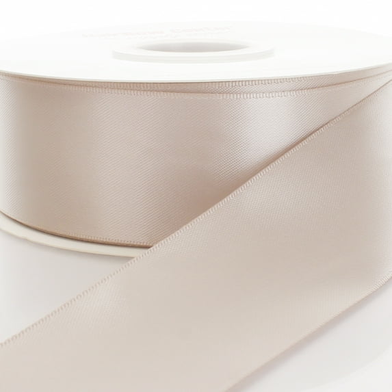 1.5" Taupe Double Face Satin Ribbon 100 Yard Reel