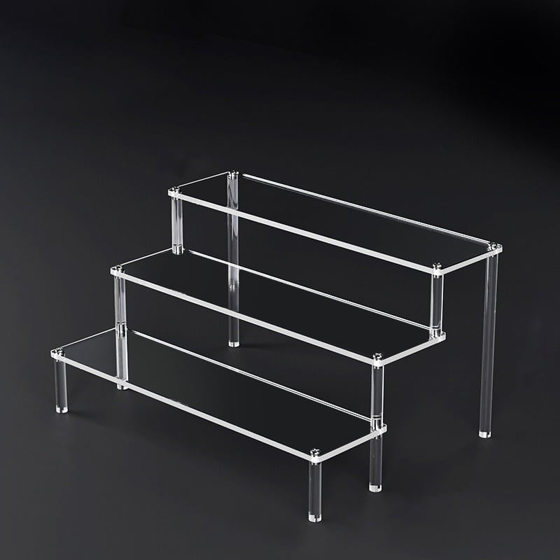 1-5 Tier Acrylic Display Risers Clear Shelf Doll Clay Figurine Display ...