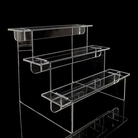 1-5 Tiers Clear Acrylic Display Stand Display Shelf for Candy Cupcake Statues and Fragrances Stylish and Functional