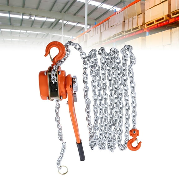 1.5 Ton Lever Block Chain Hoist Ratchet Type Come Along G80 20FT Chain 3300lbs