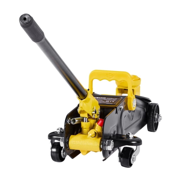 1.5 Ton Low Profile Steel Racing Floor Jack Hydraulic Trolley Car Lift 5.1 to 12.2 Inch Range for Sports Cars Sedans