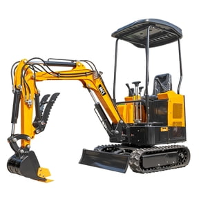 MMS 1.5 Ton Mini Excavator, Pilot Control, Swing Boom, B&S 13.5HP 420cc EPA GAS Engine Crawler Small Digger Machine MS15