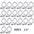 thumbnail image 1 of 1.5" Tri Clamp Clover Sanitary Fits 50.5MM OD Ferrule 20Pack Stainless Steel 20 Pack 1.5"Tri Clamp Clover Sanitary Fits 50.5MM OD Ferrule Stainless Steel 304 Heavy Duty Tri Clamp Single Pin, 1 of 12