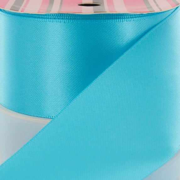1.5" Turquoise Double Face Satin Ribbon 50 yard Reel