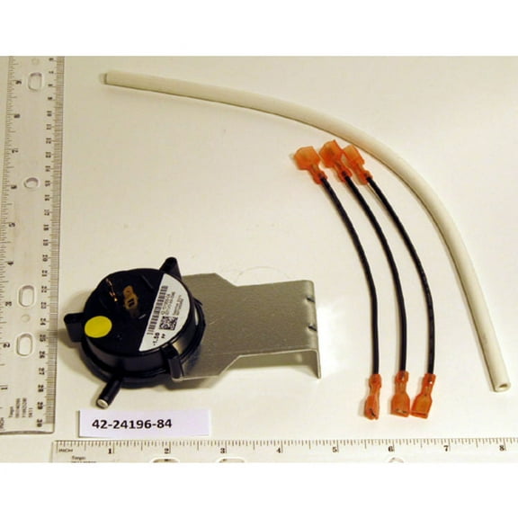 (Price/Each)Rheem Furnace Parts 42-24196-84 Vent Pressure Switch With Tubing & Wire Assembly -1.5 WC (VENT)