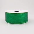 thumbnail image 1 of 1.5" Wide Metallic Lame Wired Ribbon Emerald Green 10 Yards Christmas, Spring & Easter, St. Patrick's Day, 1 of 1