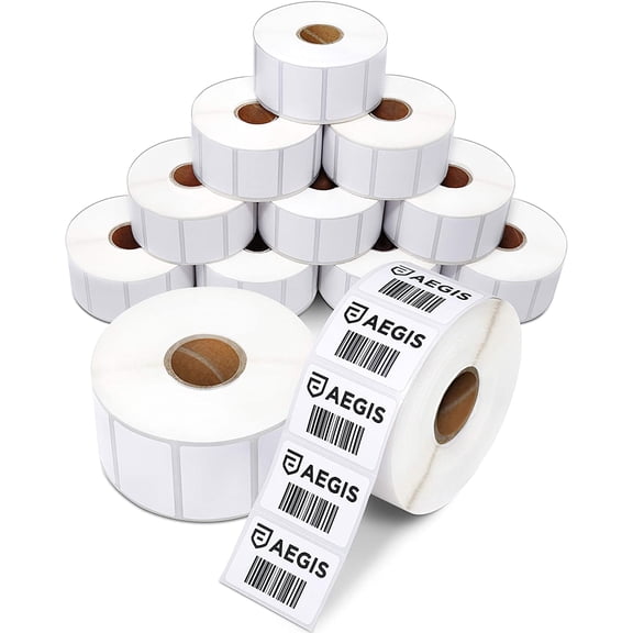 1.5" X 1" Direct Thermal Labels (15600 Count, 10 Rolls) - Barcode Stickers, FNSKU Labels, and Product Identification - Compatible with Zebra Desktop Printers, NOT Compatible