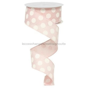 1.5"X10Yd Medium Multi Dots Light Pink/White RX9145TK