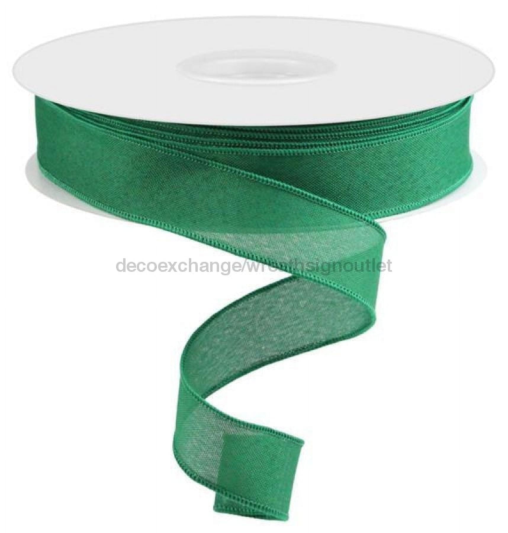 1.5"X50Yd Value Faux Burlap Emerald Green RC500006
