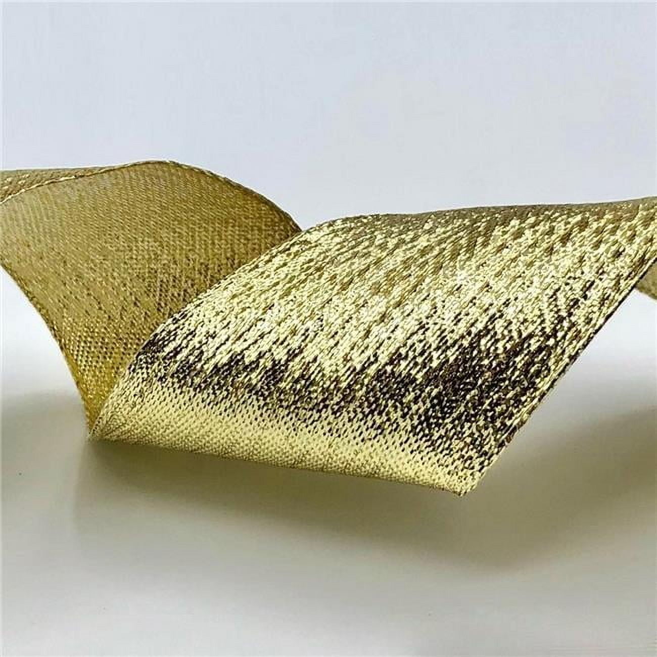 1.5"X50Yds Shimmer Gold Wired Ribbon