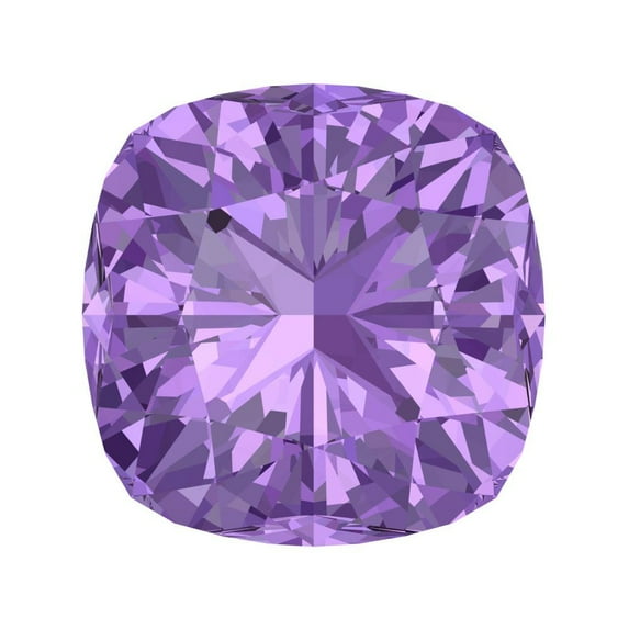 1.5 ct 6.5x6.5mm Cushion Cut Simulated Purple Alexandrite February Birthstone