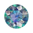 thumbnail image 1 of 1.5 ct 7.5mm Round Cut VVS1 Synthetic Blue moissanite September Birthstone, 1 of 4