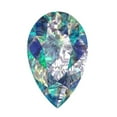thumbnail image 1 of 1.5 ct 9x6mm Pear Cut VVS1 Synthetic Blue moissanite September Birthstone, 1 of 4