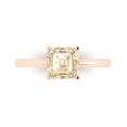 thumbnail image 1 of Solitaire Engagement Ring for Women - 1.5ct Natural Morganite in 14K Rose Gold Promise Ring, 1 of 8