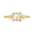 thumbnail image 1 of Solitaire Engagement Ring for Women - 1.5ct Natural Morganite in 14K Yellow Gold Promise Ring, 1 of 5