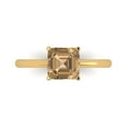 thumbnail image 1 of Clara Pucci 14K Yellow Gold 1.5ct Champagne Solitaire Ring for Women, 1 of 8
