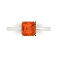 thumbnail image 1 of Solitaire Engagement Ring for Women - 1.5ct Simulated Red Diamond in 14K White Gold Promise Ring, 1 of 5