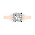 thumbnail image 1 of Solitaire Engagement Ring for Women - 1.5ct Simulated Diamond in 14K Rose Gold Promise Ring, 1 of 6
