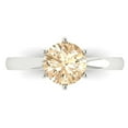 thumbnail image 1 of Solitaire Engagement Ring for Women - 1.5ct Natural Morganite in 14K White Gold Promise Ring, 1 of 8