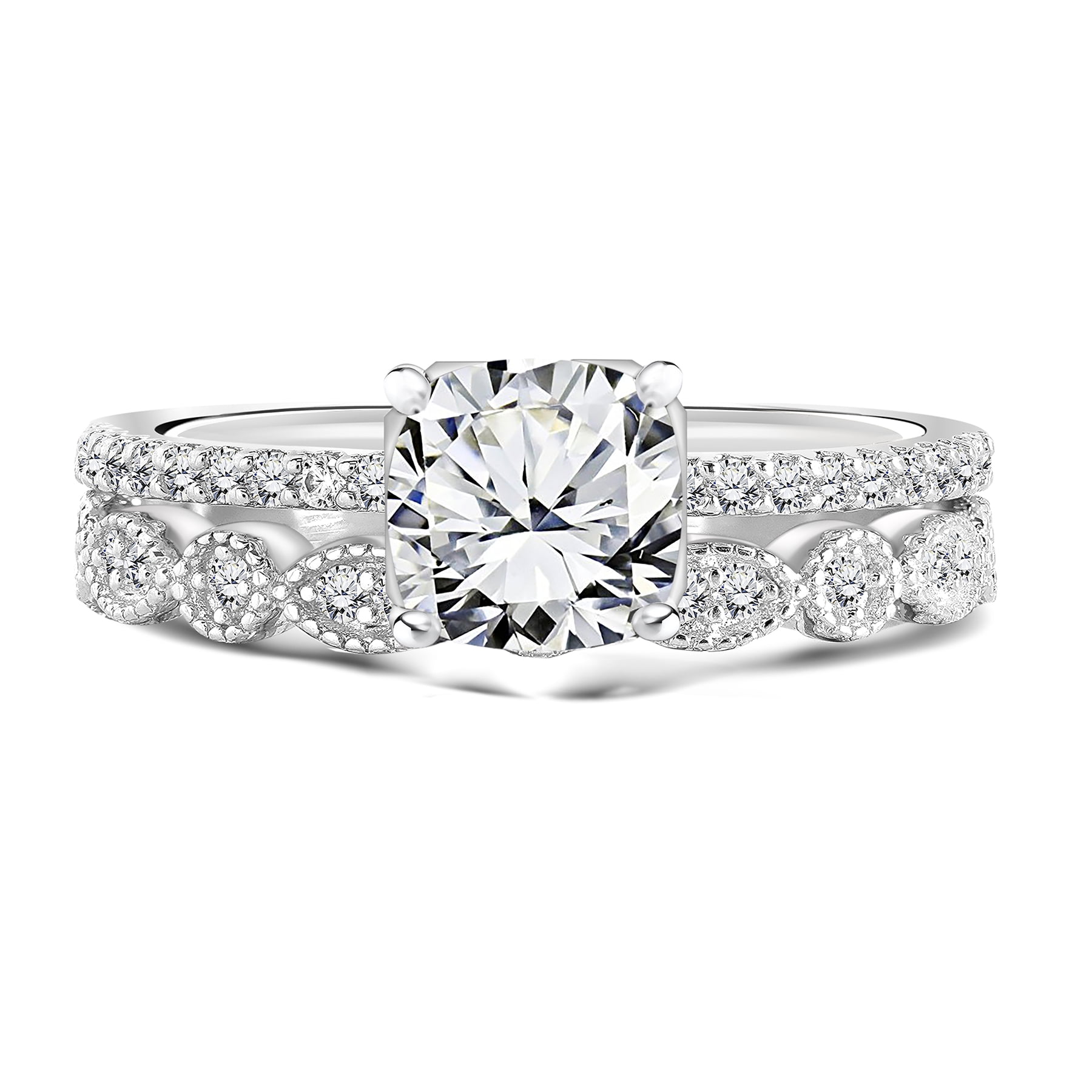 Simple Wedding Ring Set