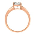 thumbnail image 1 of 1.5 ct Cushion Cut Moissanite Solitaire Engagement Ring for Women in 18K Rose Gold, 1 of 2