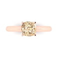 thumbnail image 1 of Clara Pucci 14K Rose Gold 1.5ct Morganite Solitaire Ring for Women, 1 of 7