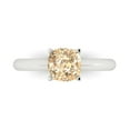 thumbnail image 1 of Clara Pucci 14K White Gold 1.5ct Morganite Solitaire Ring for Women, 1 of 7