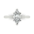thumbnail image 1 of Clara Pucci 14K White Gold 1.5ct Moissanite Solitaire Ring for Women, 1 of 7