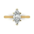 thumbnail image 1 of 1.5 ct Marquise Cut Moissanite Solitaire Engagement Ring for Women in 18K Yellow Gold, 1 of 5
