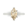 thumbnail image 1 of Solitaire Engagement Ring for Women - 1.5ct Natural Morganite in 14K White Gold Promise Ring, 1 of 7