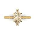 thumbnail image 1 of Solitaire Engagement Ring for Women - 1.5ct Natural Morganite in 14K Yellow Gold Promise Ring, 1 of 5
