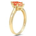 thumbnail image 1 of 1.5 ct Marquise Cut Simulated Red Diamond Solitaire Engagement Ring for Women in 14K Yellow Gold, 1 of 2