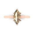 thumbnail image 1 of 1.5 ct Marquise Cut Yellow Moissanite Solitaire Engagement Ring for Women in 18K Rose Gold, 1 of 5