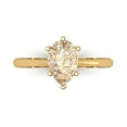 thumbnail image 1 of Solitaire Engagement Ring for Women - 1.5ct Natural Morganite in 14K Yellow Gold Promise Ring, 1 of 5