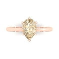 thumbnail image 1 of 1.5 ct Pear Cut Natural Morganite Solitaire Engagement Ring for Women in 18K Rose Gold, 1 of 5