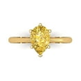 thumbnail image 1 of 1.5 ct Pear Cut Simulated Yellow Diamond Solitaire Engagement Ring for Women in 18K Yellow Gold, 1 of 5