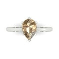 thumbnail image 1 of 1.5 ct Pear Cut Yellow Moissanite Solitaire 18K White Gold Womens Engagement Ring, 1 of 5