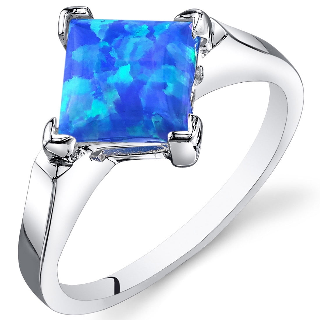 Princess cut opal ring hot sale