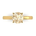 thumbnail image 1 of Solitaire Engagement Ring for Women - 1.5ct Natural Morganite in 14K Yellow Gold Promise Ring, 1 of 8