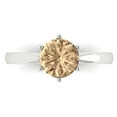 thumbnail image 1 of Clara Pucci 14K White Gold 1.5ct YellowMoissanite Solitaire Ring for Women, 1 of 8