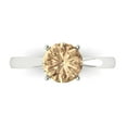 thumbnail image 1 of Clara Pucci 14K White Gold 1.5ct YellowMoissanite Solitaire Ring for Women, 1 of 7