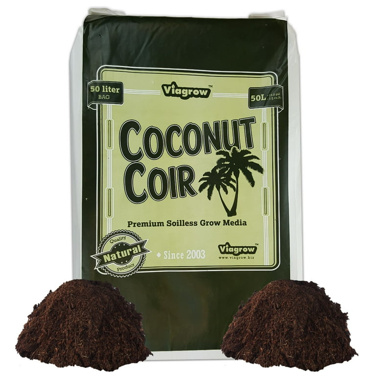 Viagrow 1.5 cu. ft. Coconut Coir Soilless Grow Media Bag (2-Pack) Viagrow 1.5 cu. ft. Coconut Coir Soilless Grow Media Bag (2-Pack)