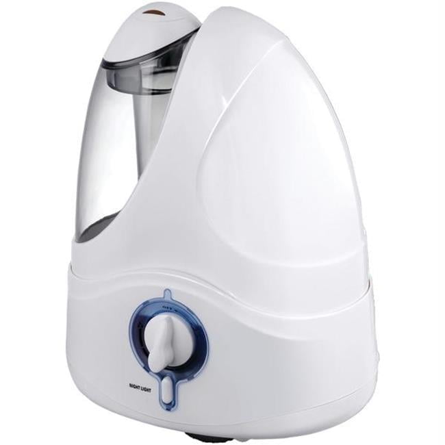 White 1.5-Gallon Ultrasonic Cool Mist Humidifier
