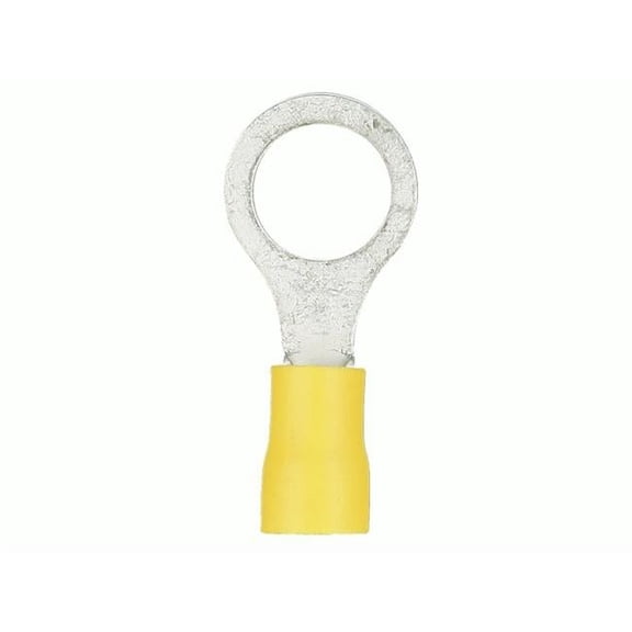 1.5 in. 4 Gauge Vinyl Insulated Ring Terminals, Yellow