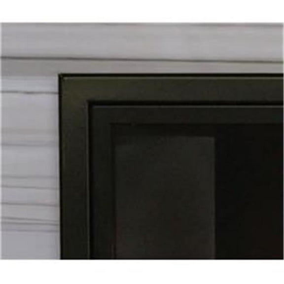 1.5 in. Beveled Decorative Fireplace Frame, Matte Black