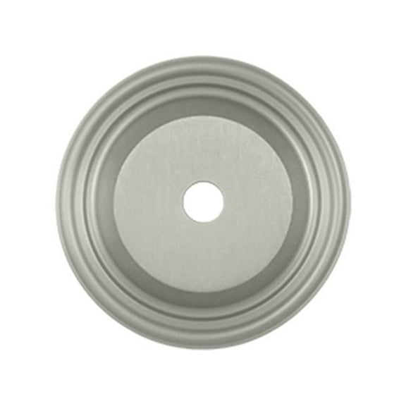 1.5 in. Diameter Base Plate for Knobs, Satin Nickel - Solid