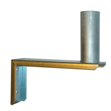 1.5 in. Diameter Heavy Duty Wall Mount, Zinc Plated Steel